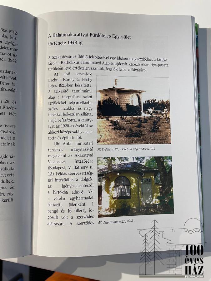 100 Eves Haz Villa Balatonakarattya Exteriör bild